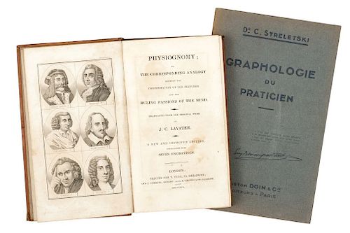 LOTE DE LIBROS: Physiognomy / Graphologie du Praticien. Piezas: 2.