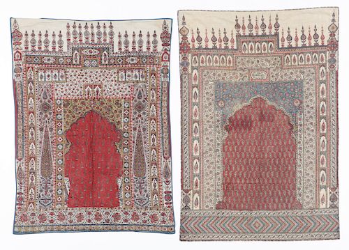 2 Persian Block Printed Textiles