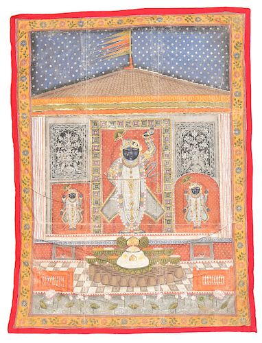 Indian Pichwai Painting on Cloth, Rajasthan