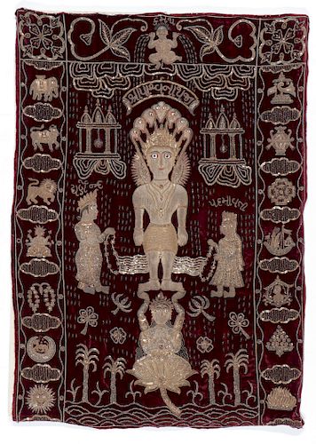 Jain Religious Velvet Textile 