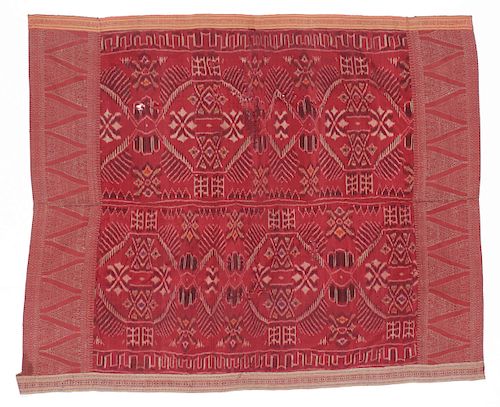 Antique Silk Ikat with Songket Textile