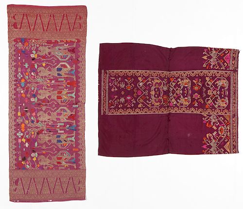 2 Fine Old Balinese Sonket Textiles