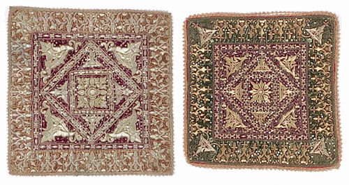 2 Antique Indonesian Velvet Ceremonial Textiles