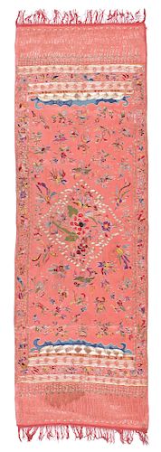 Exquisite Silk Embroidered Textile, Chinese Sumatra