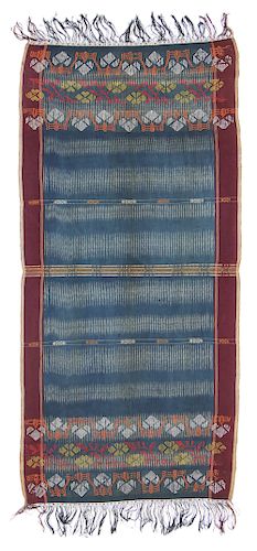 Fine Old Batak Shoulder Cloth with Ikat