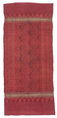 Antique Indonesian Silk Ikat with Songket