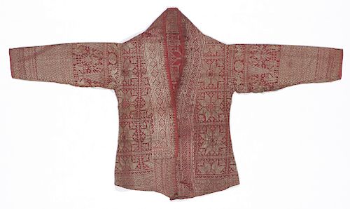 Antique Silk with Metallic Thread Jacket  