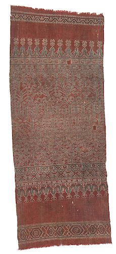 Rare 19th C. Pua Kumbu Sungkit Textile, Borneo