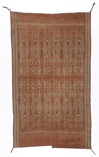 Antique  Pua Kombu Ceremonial Ikat Textile