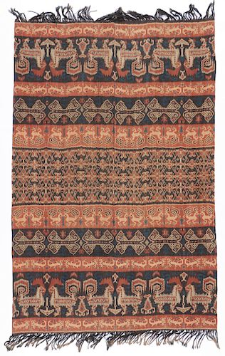 Old East Sumba Ikat Hinggi Textile 