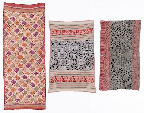 3 Old Lao Textiles