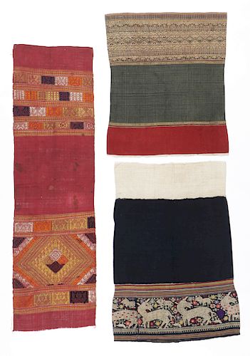 3 Antique Southeast Asian Woven Textiles