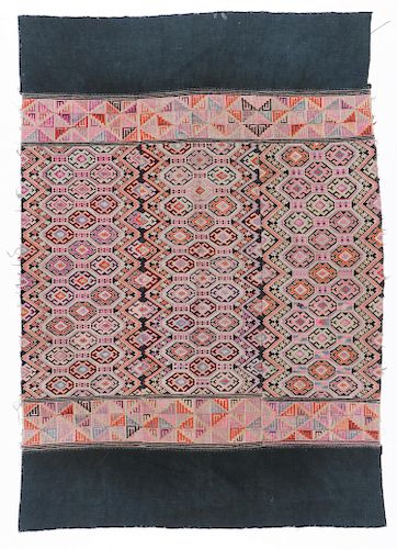 Beautiful Blanket Textile, Tujia People, China