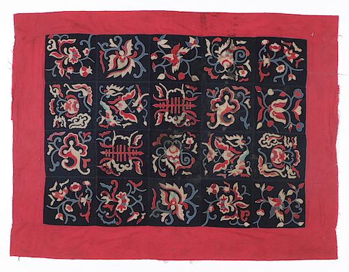 Beautiful Blanket/Coverlet Textile, Miao People, China