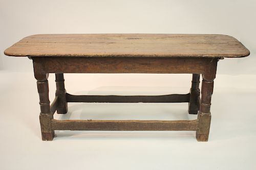 English Jacobean Oak Refectory Table