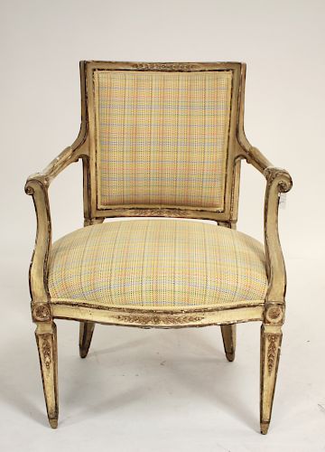 Italian Neo Classical Open Arm Chair c.1800