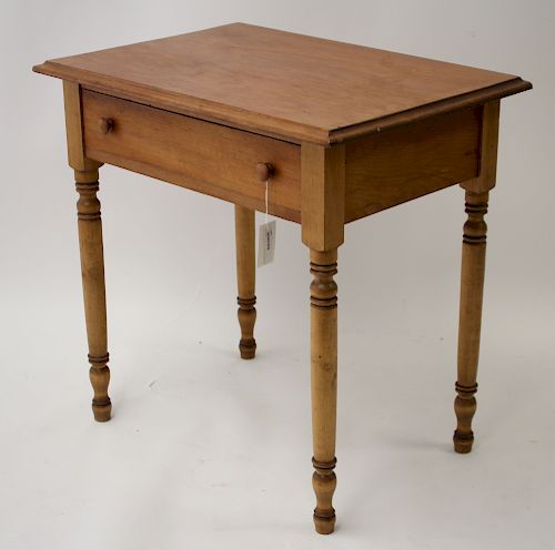 Late Federal Style Pine Side Table