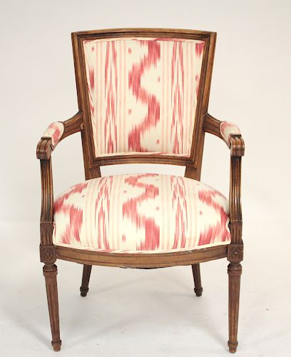 Louis XVI Style Fruitwood Fauteuil