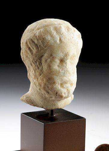 Ex Museum - Greek Hellenistic Marble Head of Zeus