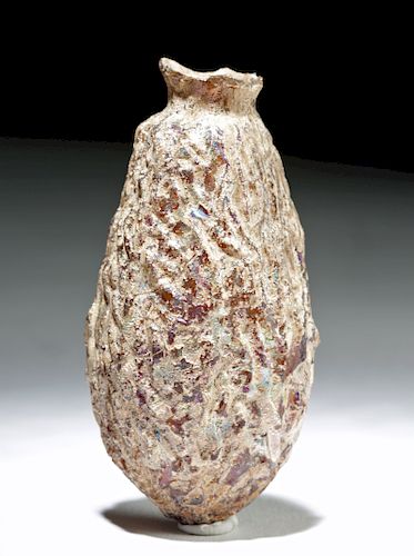 Roman Sidonian Glass Date Bottle - Beautiful Surface