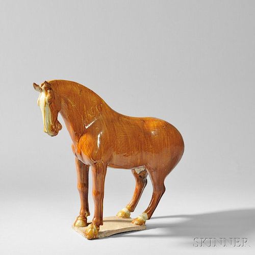 Sancai-glazed Pottery Figure of a Horse