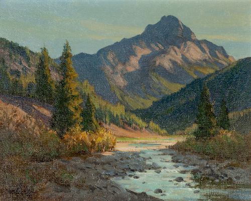 Paul Strisik
(American, 1918- 1998)
Evening Light - Sultan Mountain, 1981