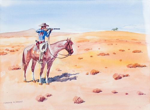 Leonard Howard Reedy 
(American, 1899-1956)
Shooting at Coyote