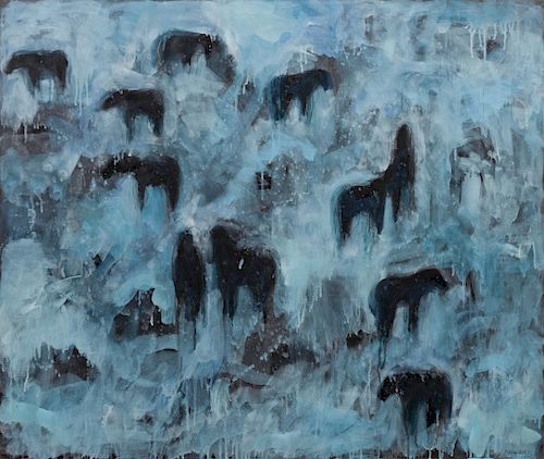Theodore Waddell
(American, b. 1941) 
Ghost Horses Dr. #6