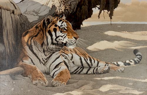 Don Rodell 
(American, 1932- 2003)
Siberian Tiger