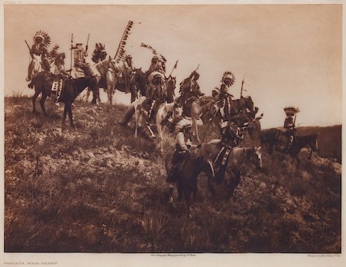 Edward Sheriff Curtis
(American, 1868-1952)
Ogalala War-Party, plate 77