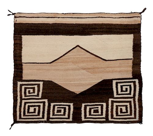 Navajo Single Saddle Blanket
35 1/4 x 32 1/2 inches 