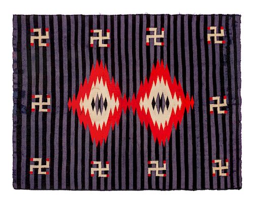 Navajo Moki-Style Germantown Weaving
49 x 40 inches