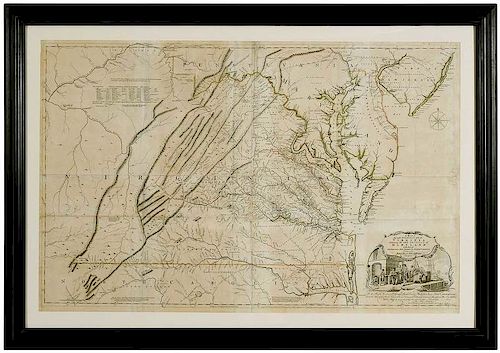 Fry & Jefferson Map of Virginia