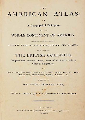 Thomas Jefferys: The American Atlas