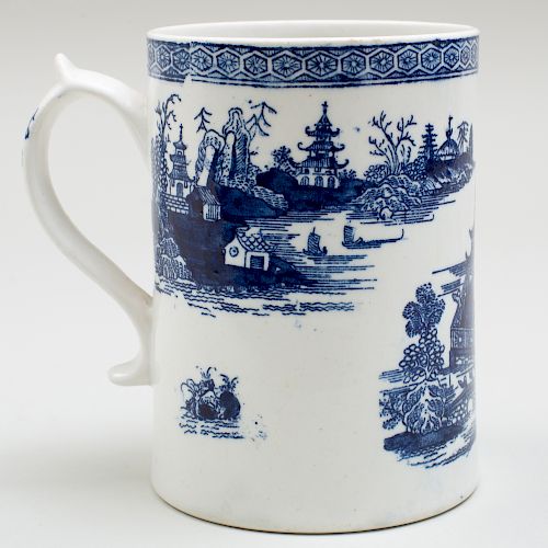 Lowestoft Porcelain Blue and White Mug