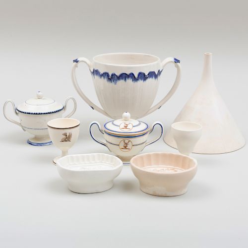 Group of Eight Wedgwood Creamware and Pearlwares
