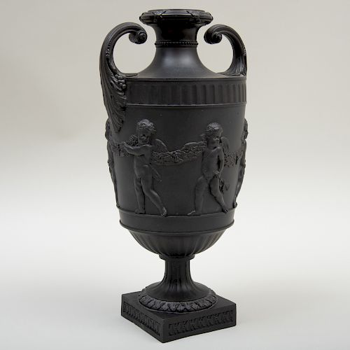 Wedgwood Style Two Handle Vase 
