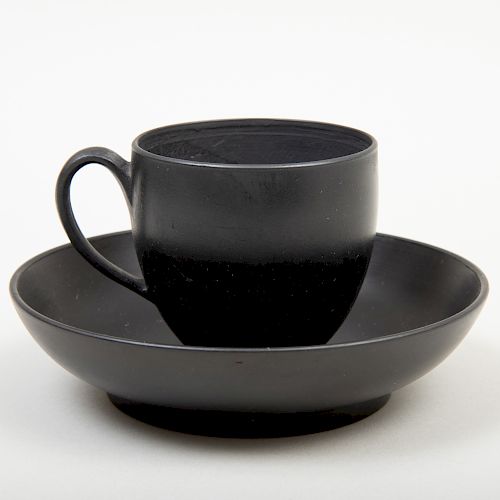 Wedgwood Black Basalt Cup and Saucer