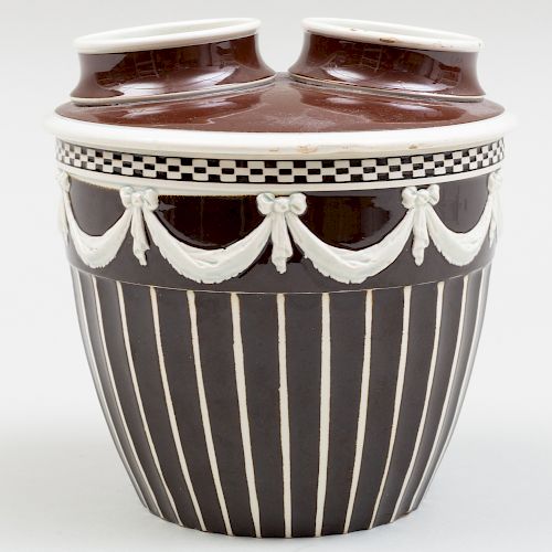 Wedgwood Pearlware Bough Pot and Cover