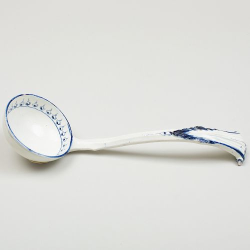 Wedgwood Pearlware Blue and White Ladle