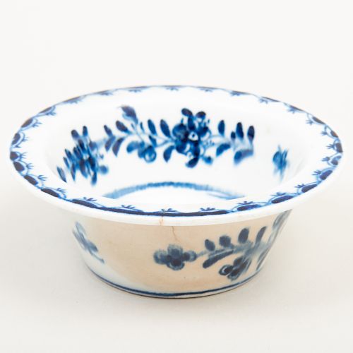 Lowestoft Blue and White Porcelain Patty Pan