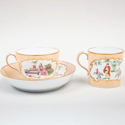Wedgwood Transfer Printed and Enriched Porcelain Trio