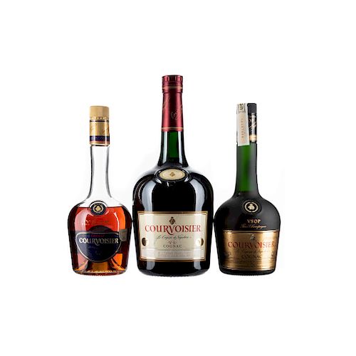 Courvoisier. V.S.O.P. y V.S. Cognac. France. Piezas: 3. Una en presentación de 1.75 lt.