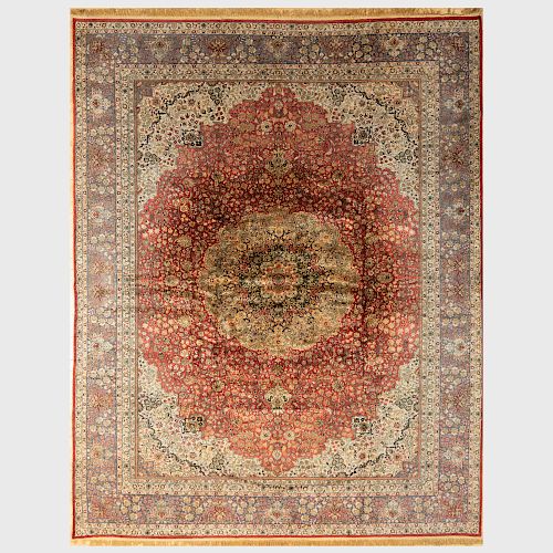 Persian Tabriz Mercerized Cotton Carpet