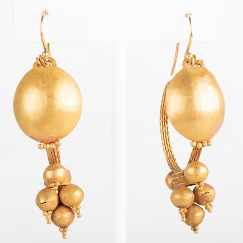 Pair of Roman 22k Gold Earrings