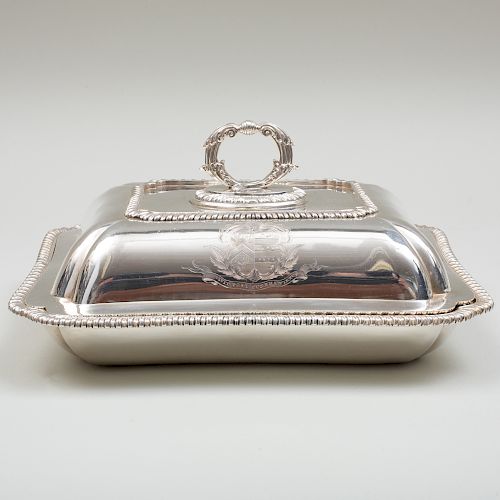 George III Silver Entrée Dish and Cover