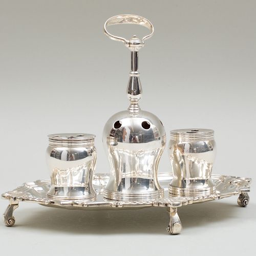 Tuttle Silver Inkstand, a Reproduction of the Inkwell Used to Sign the Declaration of Independence and the Constitution