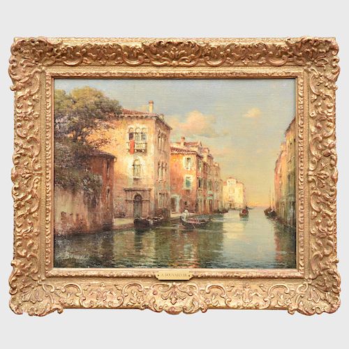 Antoine Bouvard (1840-1920): Venetian Canal