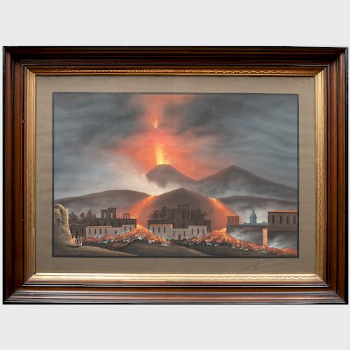 Italian School: Mount Vesuvius