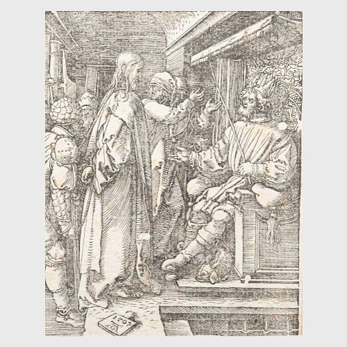 Albrecht Dürer (1471-1528): Christ Before Herod, from The Small Passion